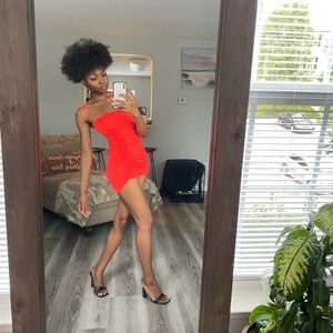 Orange Bodycon Dress
